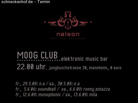 Moog Club Werbeplakat