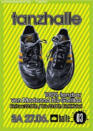 Tanzhalle Werbeplakat