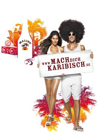 MALIBU Caribbean Party Werbeplakat