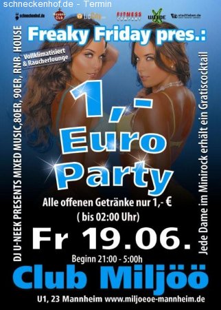 1  Party Werbeplakat