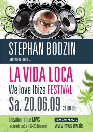 LA VIDA LOCA - WE LOVE IBIZA Werbeplakat