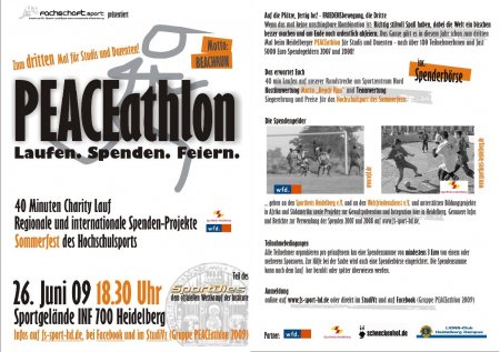 PEACEathlon Werbeplakat