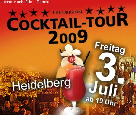 Cocktail Tour  Heidelberg Werbeplakat