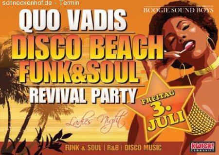 Die FUNK&SOUL REVIVAL QUO VADI Werbeplakat