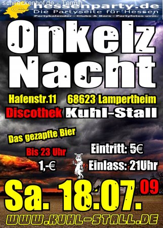 Onkelz - Nacht Werbeplakat
