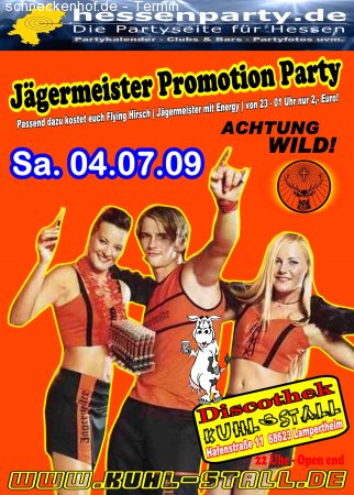 JÄGERMEISTER PROMOTION TOUR AM Werbeplakat