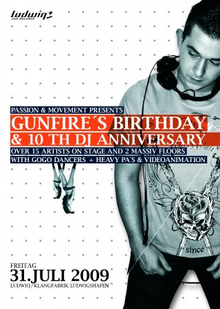 Gunfire's Birthday Werbeplakat