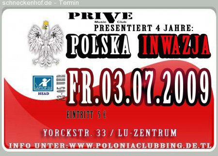 4 Jahre Polska Inwazja Werbeplakat