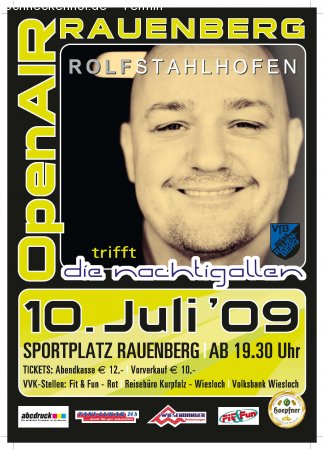 Rolf Stahlhofen live on stage Werbeplakat