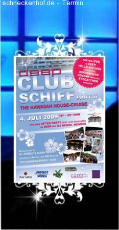 Deep Clubschiff Werbeplakat