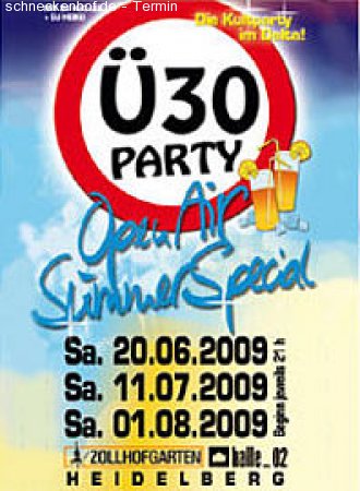 Ü30 Open Air Special Werbeplakat