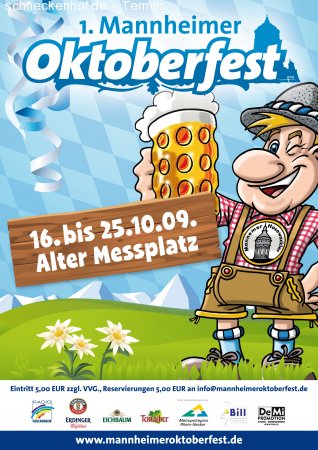 Mannheimer Oktoberfest Werbeplakat