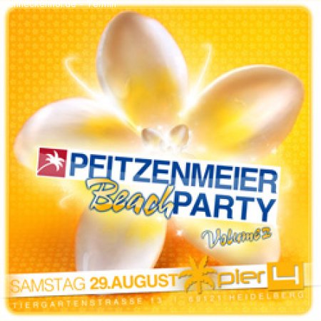 Pfitzenmeier Beach Party Volum Werbeplakat