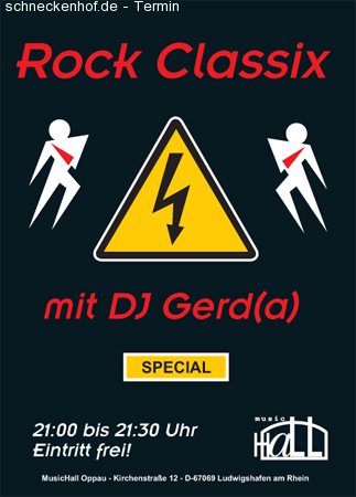 Rock-Classix-Party Werbeplakat