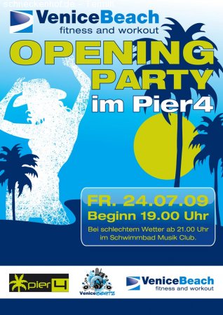 Venice Beach Opening Party Werbeplakat