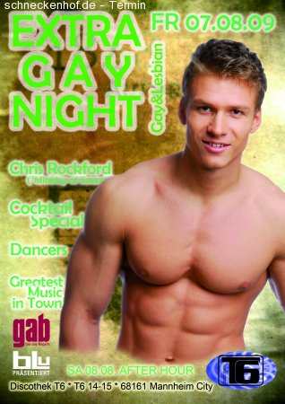 Extra Gay Night Werbeplakat