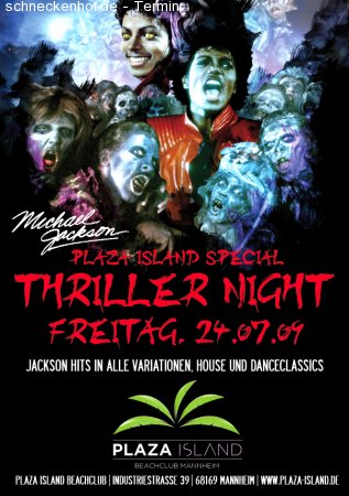 Jacksons Thriller Night Werbeplakat