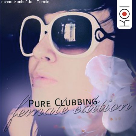 Pure Clubbing : Female Edition Werbeplakat