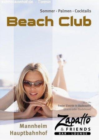 BEACH CLUB Werbeplakat