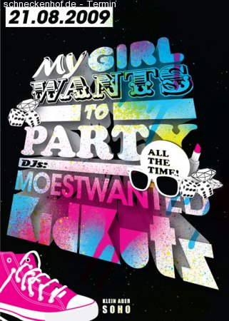 My girl wants to party..... Werbeplakat