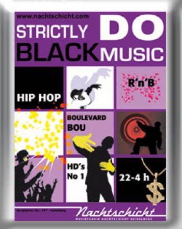 Strictly Black Music Werbeplakat