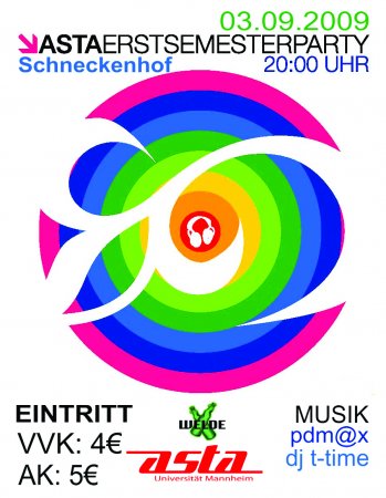 Ersti-Party Werbeplakat