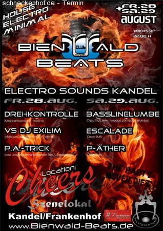 Bienwald Beats Electro Sounds Werbeplakat