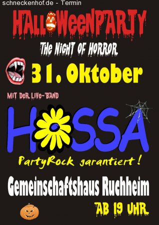 Mega-Halloweenparty Werbeplakat