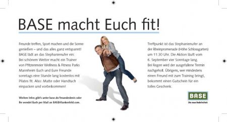 BASE macht Euch fit! Werbeplakat