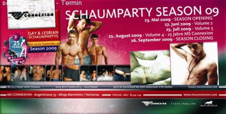 Schaumparty - Season Closing Werbeplakat