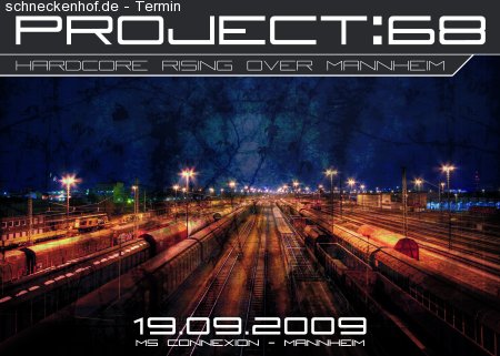 project68  hardcore rising ove Werbeplakat