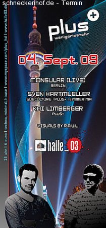 Plus + mit Monsular (Live) Werbeplakat