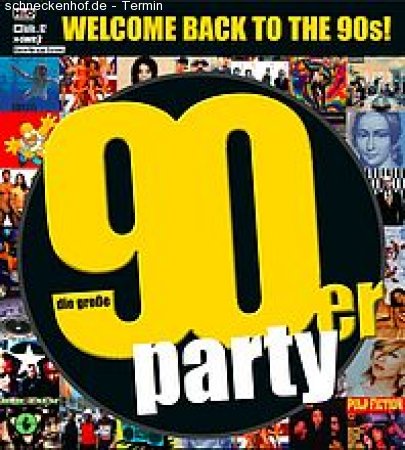 90er Party Werbeplakat