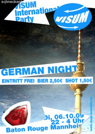 VISUM German Night Werbeplakat