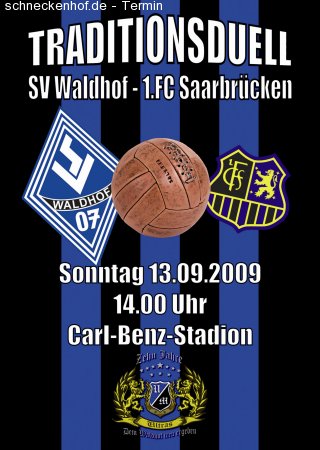 Waldhof Mannheim - Saarbrücken Werbeplakat