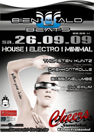 Bienwald Beats Electro Sounds Werbeplakat