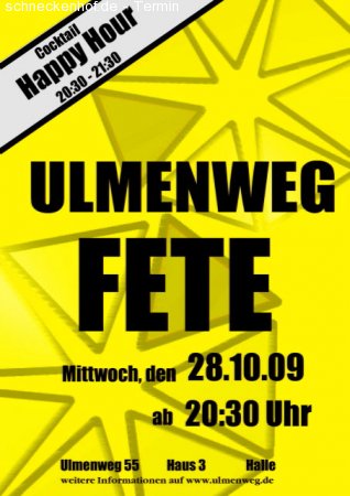 Ulmenwegfete Werbeplakat