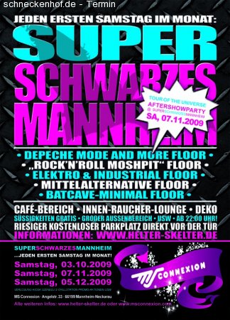 Super Schwarzes Mannheim Werbeplakat