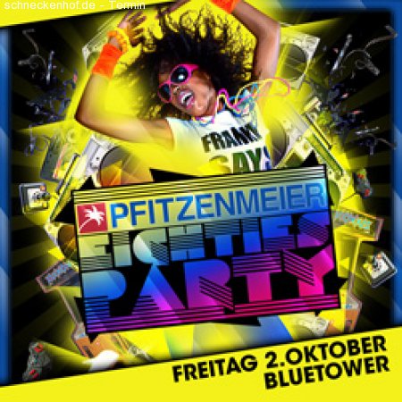 Pfitzenmeier EIGHTIES Party Werbeplakat