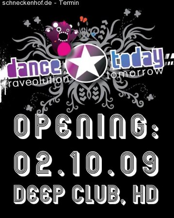 dance today - Opening Werbeplakat