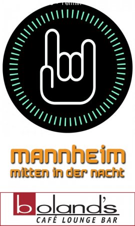 Mannheim mitten in der Nacht Werbeplakat