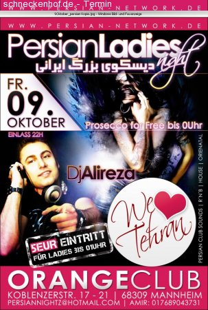 WE LOVE TEHRAN PERSIAN NIGHTZ Werbeplakat