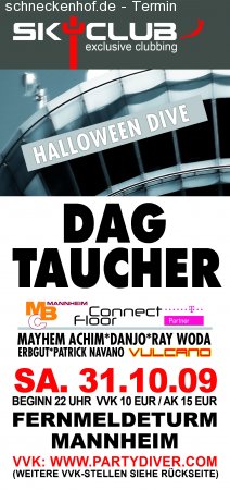 halloween dive mit dag ua Werbeplakat