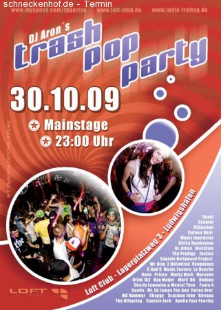 Trash Pop Party Werbeplakat