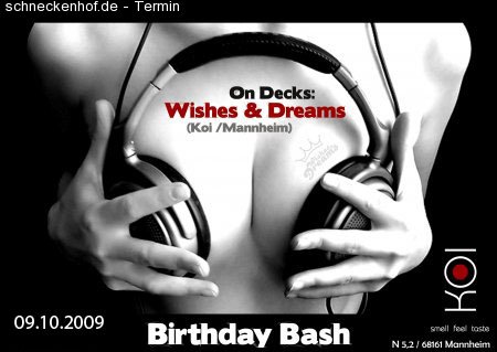 Birthday Bash Wishes & Dreams Werbeplakat