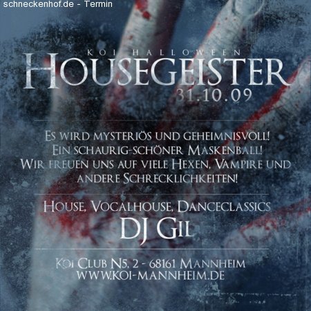 Housegeister Werbeplakat