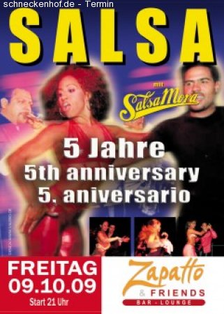 5 Jahre SalsaMora Werbeplakat