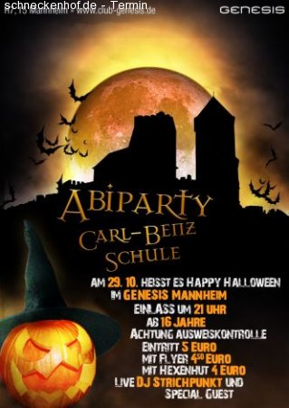 CBS Halloween Abi Party Werbeplakat