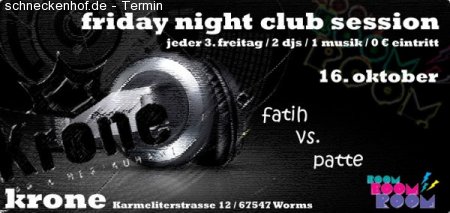 Friday Night Club Session Werbeplakat