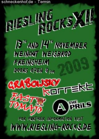 Riesling Rocks XII - Samstag Werbeplakat